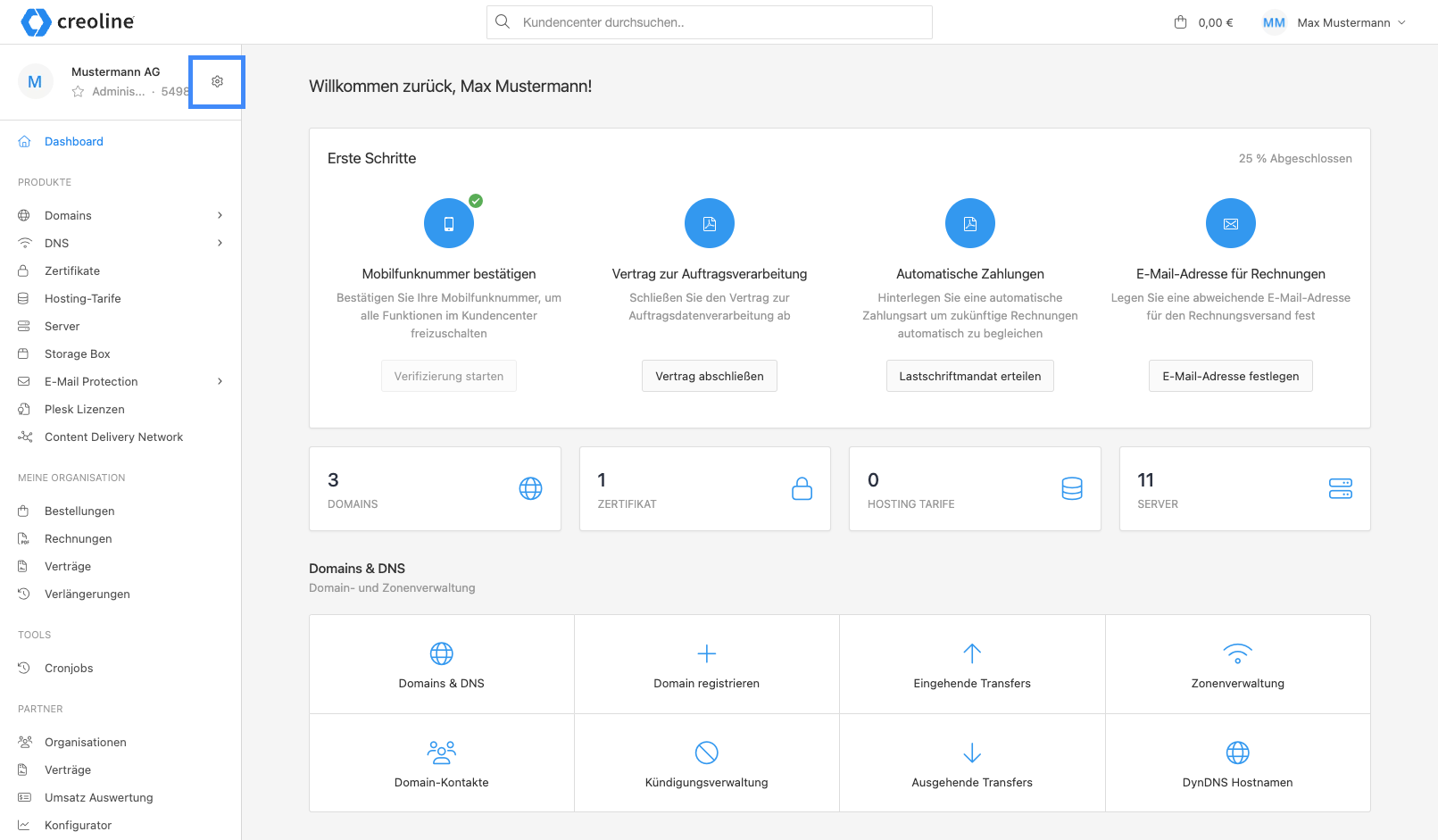 Customer Center Dashboard