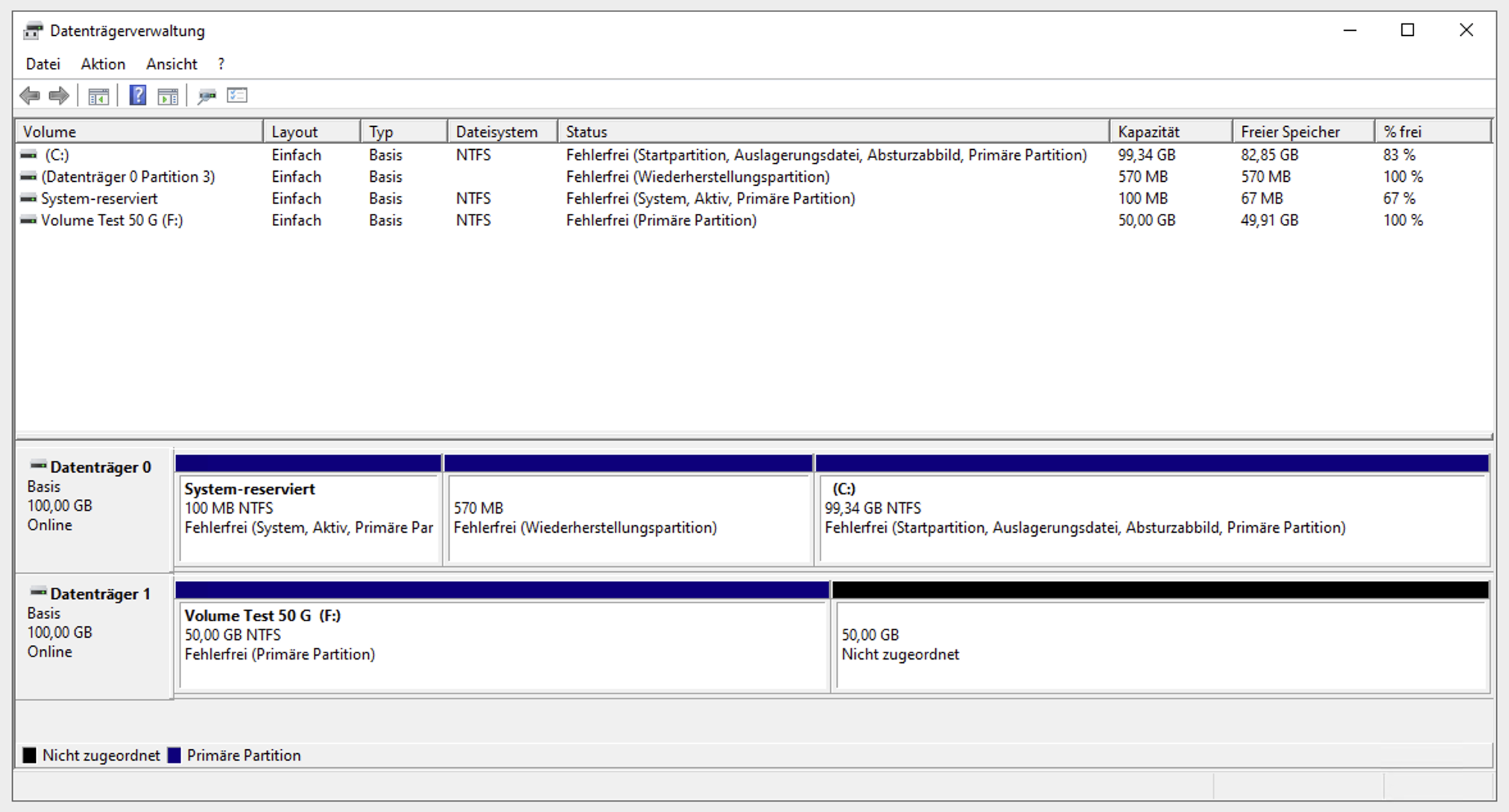 Disk Management - Windows Server