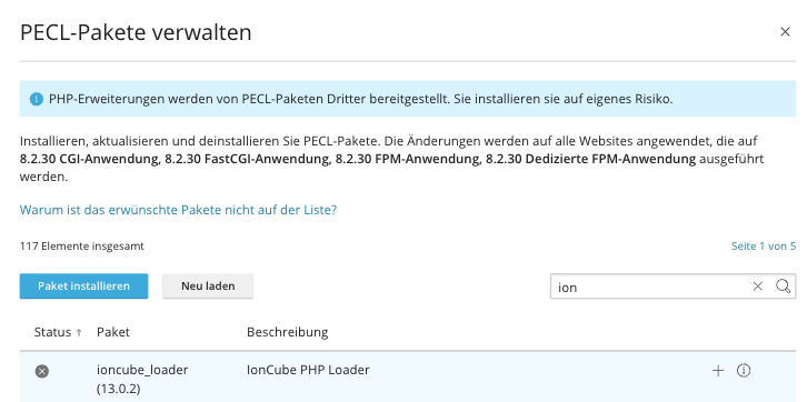 ionCube Installation