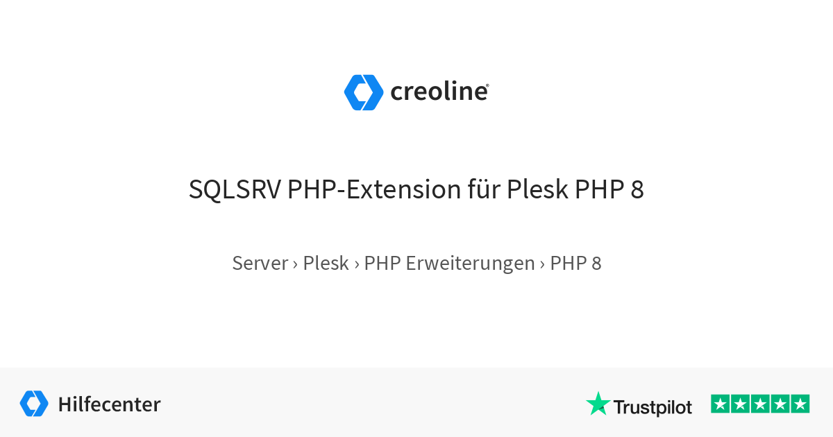 SQLSRV PHP-Extension für Plesk PHP 8