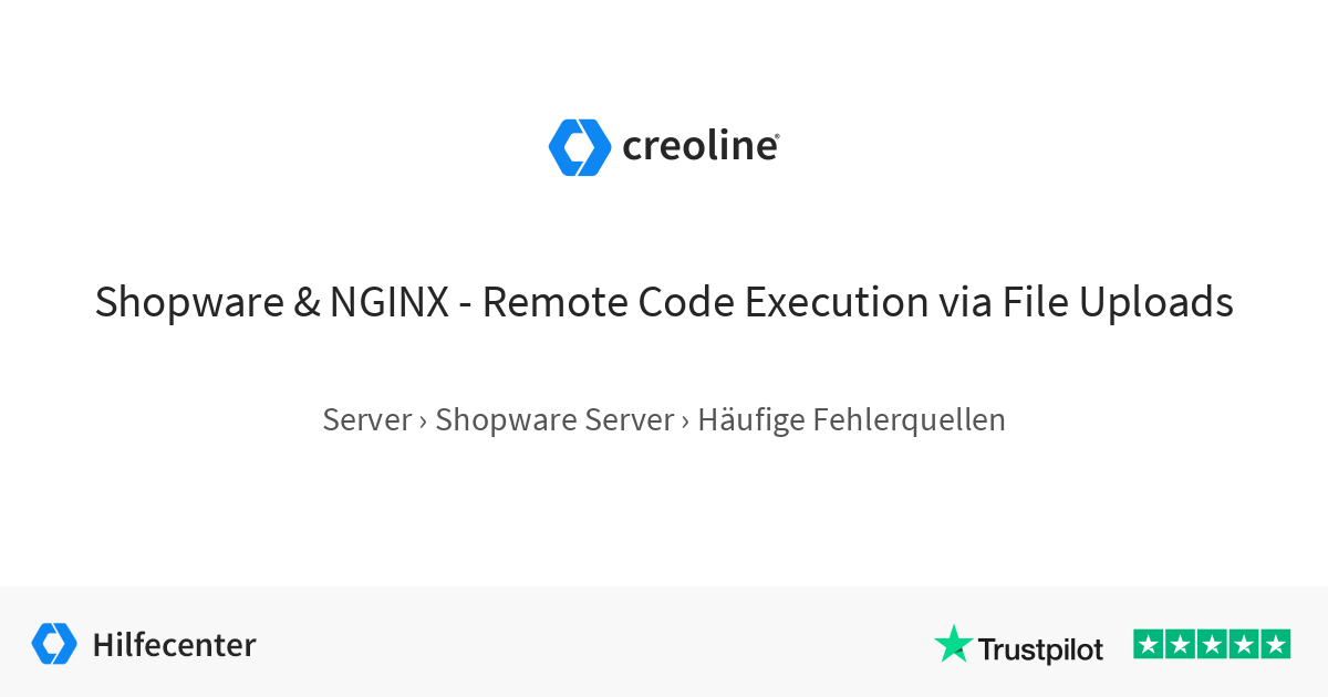 Shopware & NGINX - Remote Code Execution via File Uploads