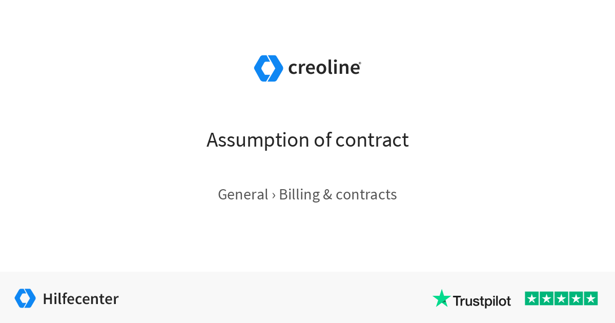 Assumption Of Contract Assumption of contract
