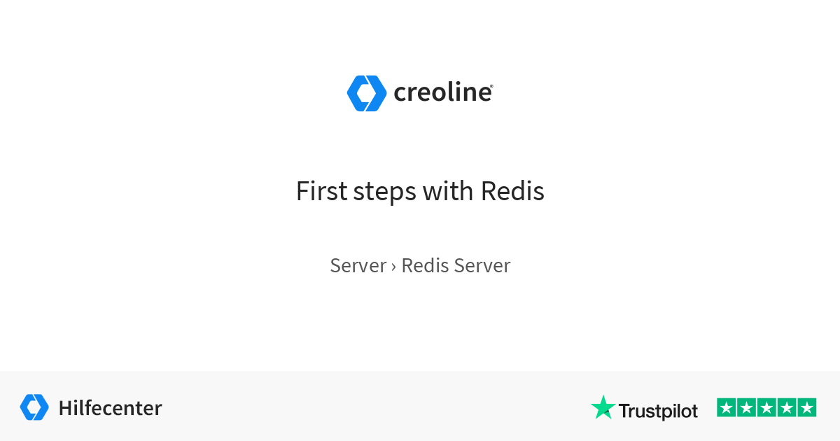 First steps with Redis · Redis Server · Server · Help center