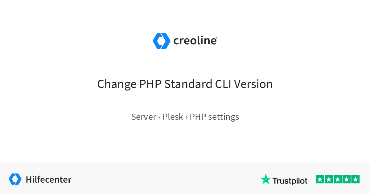 Change PHP Standard CLI Version
