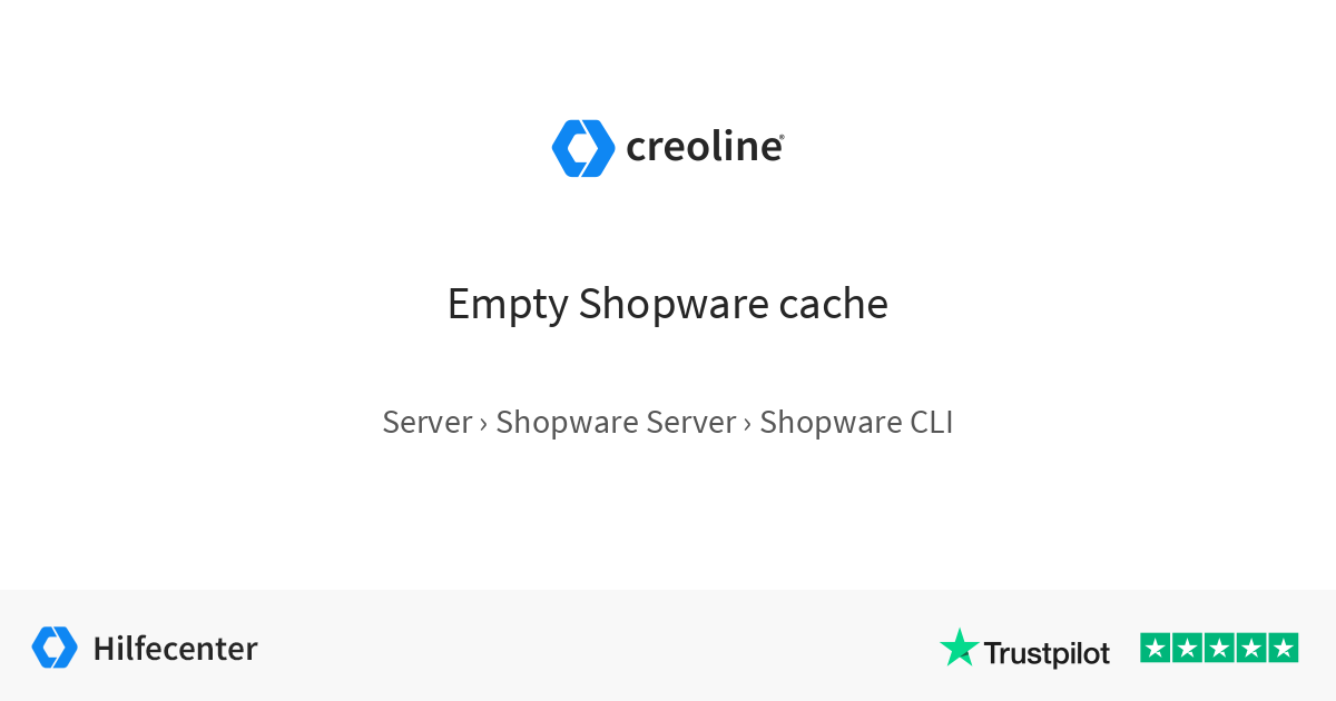 Empty Shopware cache